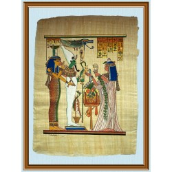 God Osiris Ancient Egypt Papyrus Art Painting